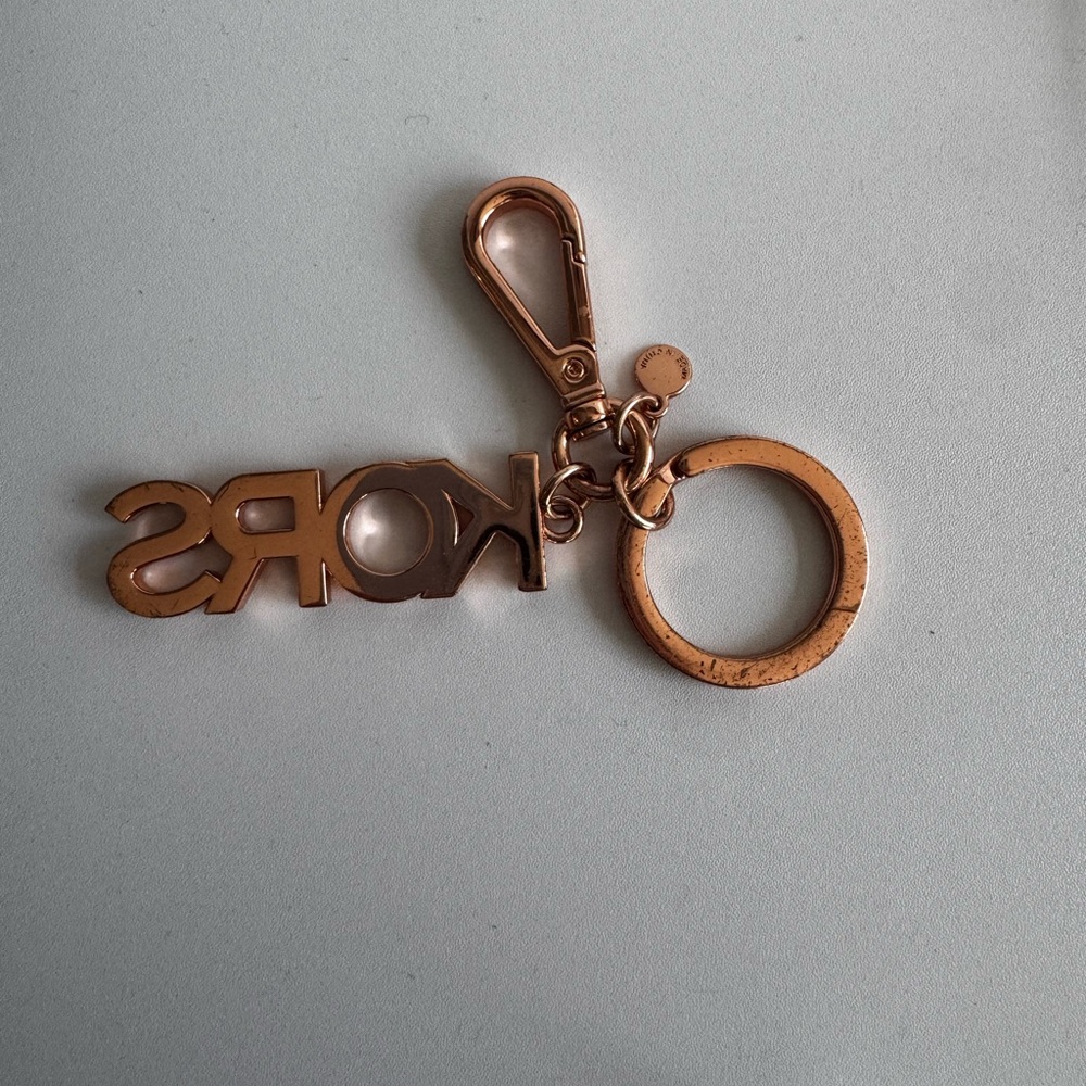 Michael Kors Rose Gold Crystal LOGO Key Chain - Picture 2 of 2